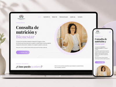 Diseño web consulta de nutrición y bienestar - Creación de Sitios Web