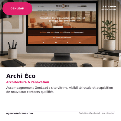 Archi Éco, architecture et rénovation - Website Creatie