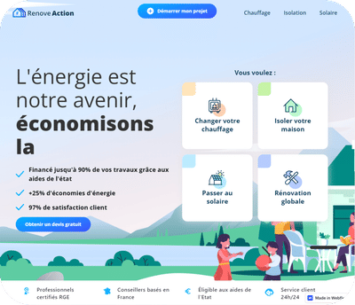 Renoveaction – site et lead - Webseitengestaltung