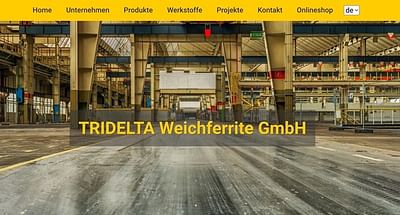 Homepage + Onlineshop für Ferrit - Produzenten - Webseitengestaltung