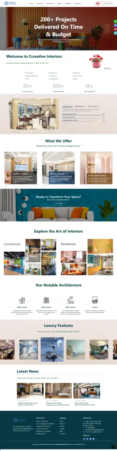 Interior Company Website - SEO