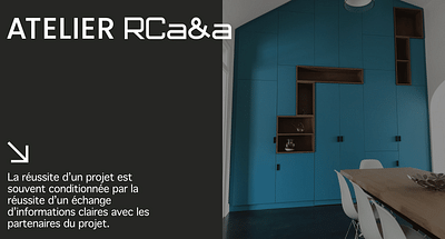 Refonte site web de l'atelier RCA&A - Creación de Sitios Web