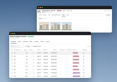 Real estate CRM with lead intake from seven channels - Software Entwicklung