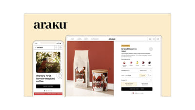 Araku Coffee - E-commerce Website Design - Creación de Sitios Web