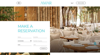 Restaurant website CMS development - Application web