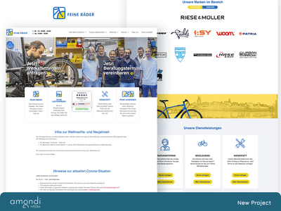 Feine Räder Website - Digitale Strategie