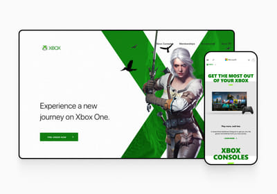 Microsoft’s 360° nationwide campaign hub for Xbox - Website Creation