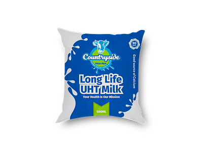 Countryside Dairy UHT Milk Packaging - Branding y posicionamiento de marca