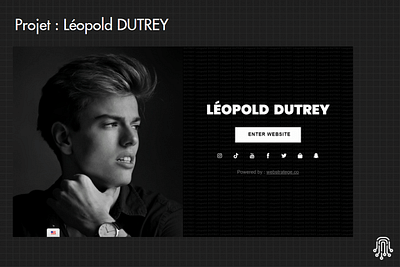 Création du site web de Léopold DUTREY