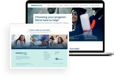 Gradsense – Helps Students to Plan for Graduate School - Website Creation