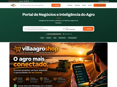 Villa Agro Shop — agribusiness marketplace built on WordPress - Webseitengestaltung