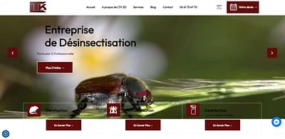 Entreprise de dératisation à Bordeaux - Creazione di siti web