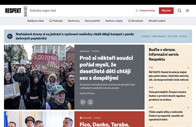 Respekt: News Site Frontend Delivered in 4 Months - Création de site internet