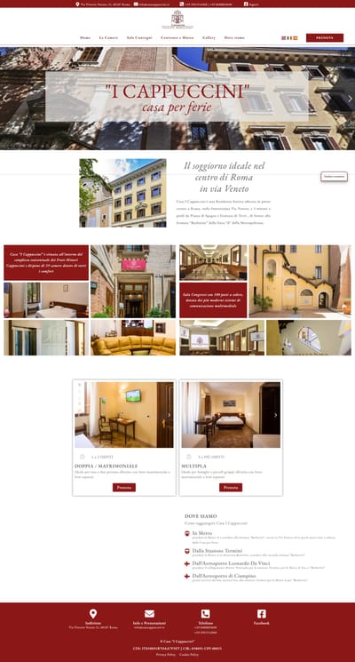 Sviluppo della presenza digitale per Casa Cappuccini Roma - Strategia digitale
