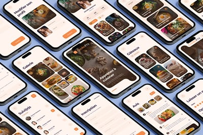 Cookofry : conception UX/UI d'une application de recettes - Application mobile