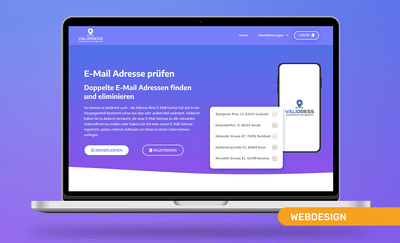 validress.com: Webentwicklung und Webdesign - Web Application