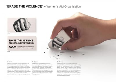 ERASE THE VIOLENCE - Advertising