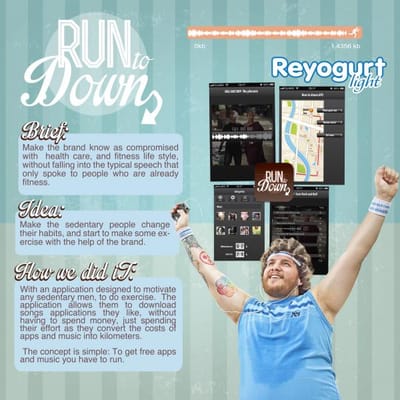 RUN TO DOWN - Werbung