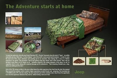 JEEP BED SHEETS - Publicidad