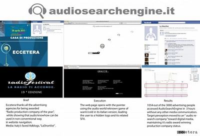 AUDIO SEARCH ENGINE - Werbung