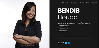 Site web/Portfolio : HoudaBendib.me - Application web