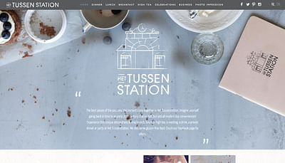 Clear and beautiful website for Het Tussen Station - Website Creation