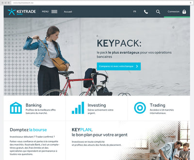 Keytrade Bank - UI & UX - Graphic Design