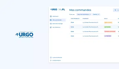 Refonte Design - URGO - Application web
