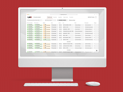 LMD - Outil planning - Application web