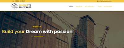 Home Construction Company Website - Création de site internet