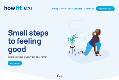 NHS HowFit - Small steps to feeling good - Graphic Design