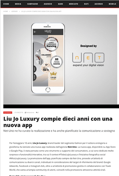 Liu Jo luxury - Branding & Posizionamento
