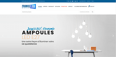 Création site web E-Commerce : France Led Display - Website Creation