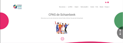 Site Internet - CPAS de Schaerbeek - Création de site internet