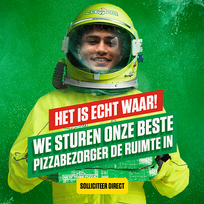 New York Pizza: Ruimtereis - Werbung
