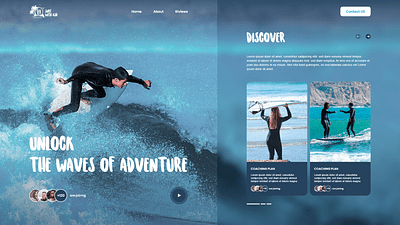 SURF WITH ASH - Création de site internet