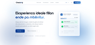 Checkinly.al - Guest Check-in Automation Platform - Aplicación Web