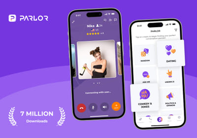 Parlor: Voice-based chat app for real-time talks - Mobile App
