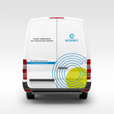 Marquage véhicule - Ecocem - Branding y posicionamiento de marca