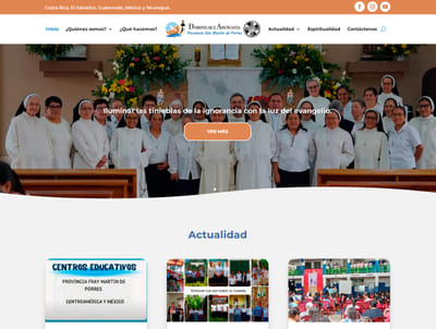 Desarrollo sitio web anunciatasm.org - Ergonomie (UX/UI)
