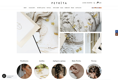 Diseño web para PETRITA - Stratégie de contenu