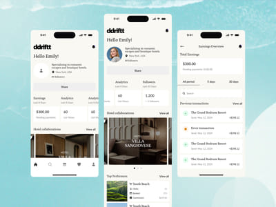UX/UI Design for an OTA Platform Empowering Creators and Brands - Aplicación Web