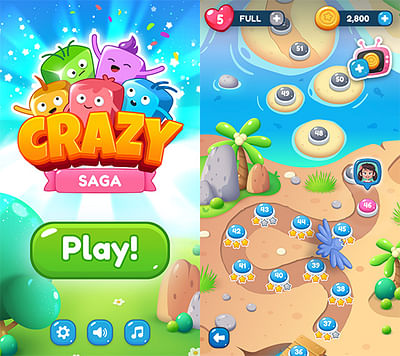 Crazy Saga Match 3 Game - Mobile App