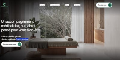 Curenest - Création de site internet