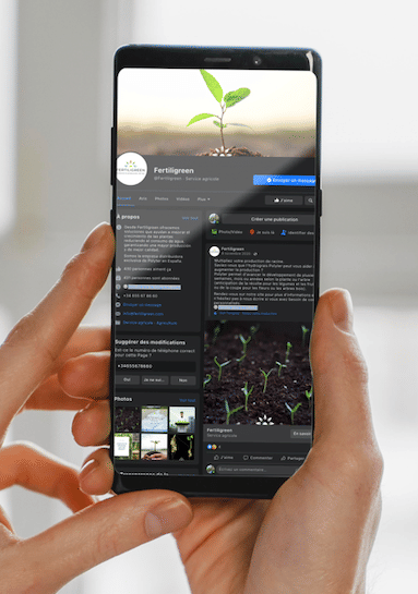 Développement d'une marque d'engrais en ligne - Redes Sociales