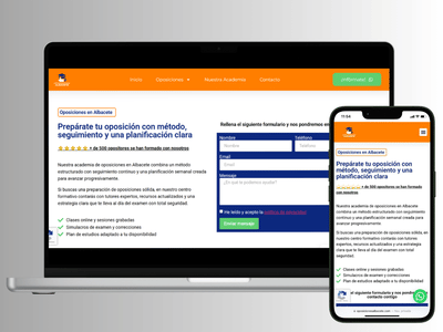 Página web para academia - SEO
