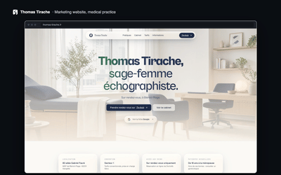 Siteweb - Thomas Tirache - Ergonomy (UX/UI)