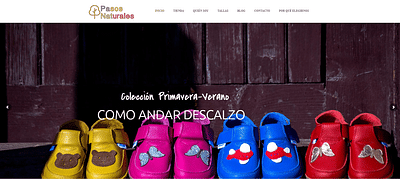 Ecommerce para una zapatería  de calzado natural - E-commerce