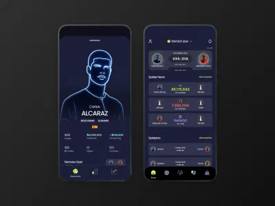 Tentasy: Fantasy-Tennis als spielbares Mobile-Produkt. - Mobile App