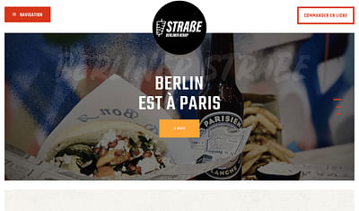 Site click and collect : restaurant Berliner - Website Creation